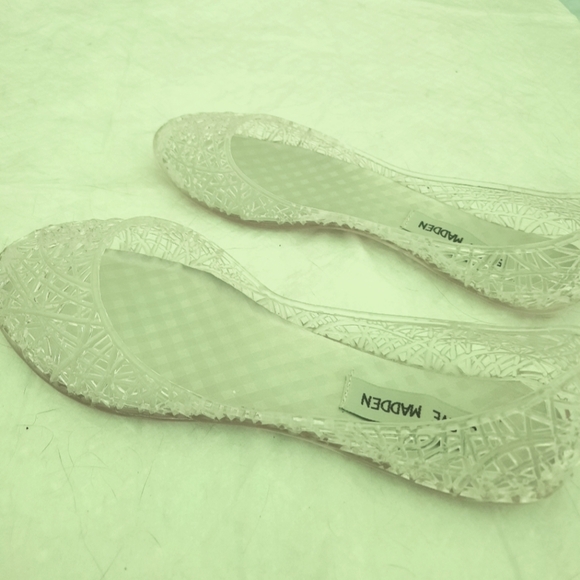 Steve Madden Clear Jellie Ballerina Flats 6 NWT - Picture 1 of 4